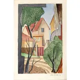 René Paresce, Carouge (Svizzera) 1886 - Parigi (Francia) 1937 / Paesaggio, 1926