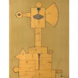 Enrico Baj, Milano 1924 - Varese 2003 / Totem, 1961