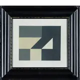 Bergamo 1905 - 1978 / Geometric composition by Arturo Bonfanti, oil on canvas, offered Jun 2025