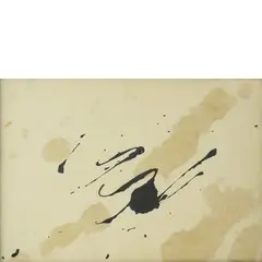 Pino Pascali, Bari 1935 - Roma 1968 / Macchia (africa-spot. rai-tv), 1964, mixed media on cartoncino