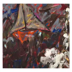 Michael Goldberg, Calla Grande V, 1984, oil on canvas