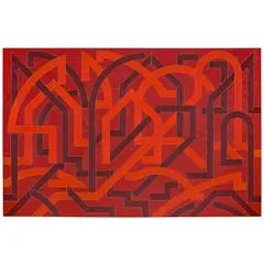 Sartartia by Valerie Jaudon, 1985, oil on linen, sold Nov 2025
