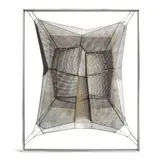 Manuel Rivera, Tiritaña IV, 1973, wire mesh and oil in aluminum frame