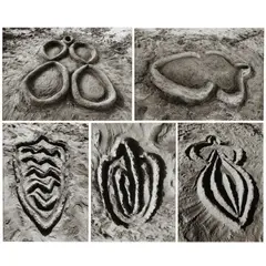 Ana Mendieta, Sandwomen, 1983, five gelatin silver prints