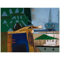Hugo Consuegra, Habana, Café Las Antillas, 1993-94, oil on canvas