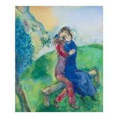 Marc Chagall, Les amoureux, circa 1938, gouache and pastel on paper