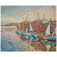 Yvonne Canu, St. Tropez, oil on canvas