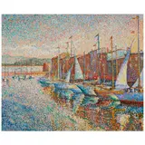 Yvonne Canu, St. Tropez, oil on canvas
