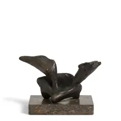 Henry Moore, Fledgling, circa 1960, bronze with brown patina
