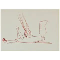 Yves Tanguy, Sans titre, 1942, brush and pen and ink on paper