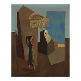 Léopold Survage, Porteuse dans un paysage, 1926, oil on canvas