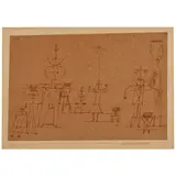 Paul Klee, Scene auf dem Theater der Exoten, 1922, pen and ink on paper laid down on the artist's mount