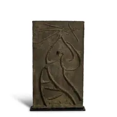 Bas-Relief by Joan Miró, 1970, bronze with green patina, sold Nov 2025
