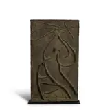 Joan Miró, Bas-Relief, 1970, bronze with green patina