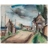 Maurice de Vlaminck, Paysage, gouache, watercolor and brush and India ink on paper