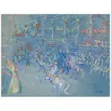 Jean Dufy, Le cabrage, circa 1946-1948, gouache and watercolor on paper