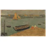 Paul Sérusier, Estuaire breton, circa 1920, tempera on card
