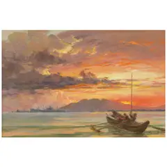 Untitled by Fernando Amorsolo, 1956, oil on canvas laid down on board, sold Nov 2025