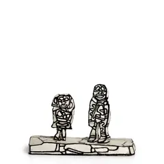 Jean Dubuffet, Promeneuse et promeneur, vinyl epoxy on polyurethane