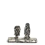 Jean Dubuffet, Promeneuse et promeneur, vinyl epoxy on polyurethane