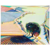 Wayne Thiebaud, River Sides, 1997-1998, oil on canvas