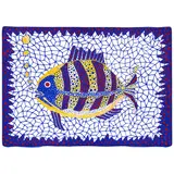 Yayoi Kusama, Fish, 1995, acrylic on canvas