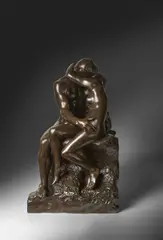 Auguste Rodin, Le Baiser, 2ème réduction, 1886, bronze with brown patina