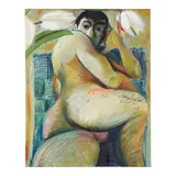 Louis Fratino, White Tulips, 2018, oil and crayon on canvas