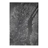 Sol LeWitt, 'Alternate Straight and Not Straight Lines Drawn on a Photograph of Manhattan', 2003, Unique gelatin silver print with hand-applied ink; signed