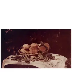 Laura Gilpin, 'Peaches' (Still Life), 1912, Chromogenic print from a color negative of an Autochrome Lumière plate