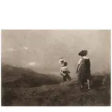 Heinrich Kühn, Children on a Hillside, c. 1908, Gum bichromate print