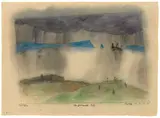 Lyonel Feininger, Das gestrandete Schiff, 1922, Aquarell und Tuschfeder auf Papier