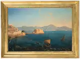 Carl Götzloff, Castel dell'Ovo, 1846, Öl auf Leinwand