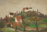 Karl Hofer, Häuser auf Bismarckhöhe bei Konstanz
