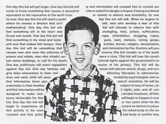 David Wojnarowicz, One Day This Kid“. 1990-91/2018, Portfolio aus 10 Serigrafien in verschiedenen Sprachen (Arabisch, Chinesisch, Deutsch, Englisch, Französisch, Polnisch, Portugiesisch, Russisch, Spanisch, Türkisch) auf Velin, in originaler Leinenkassette