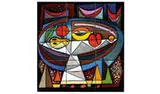 Ellamarie Woolley, Untitled, Painted and glazed ceramic plaque