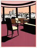 Ken Price, Western Sunset, 1993, 7-color screenprint on Rives BFK white paper