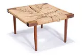 Grass seat Fitch stool by George Nakashima, Executed c. 1954, sold Oct 2014