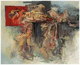Hans Burkhardt, The Dead Leaves Weep