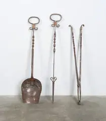 Héctor Aguilar, Fireplace accessories (3), c. 1960, Taxco