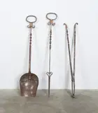 Héctor Aguilar, Fireplace accessories (3), c. 1960, Taxco
