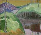 Peter Krasnow, Untitled, c. 1940s, Oil on canvas