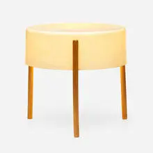 Bill Lam, Light-table, model LL-130, c. 1950, fiberglass, teak