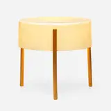 Bill Lam, Light-table, model LL-130, c. 1950, fiberglass, teak
