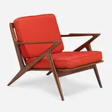 Poul Jensen, Z chair, c. 1960, teak, upholstery