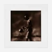 Jack Spencer, Boy with Ball (from the Native Soil series), 1996, toned gelatin silver print