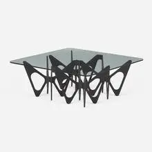 Alexander Taylor, Butterfly coffee table, 2006, bent plywood with painted oak veneer