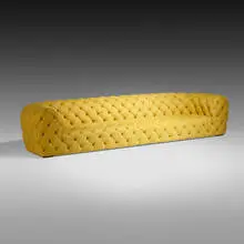 Paola Navone, Chester Moon sofa, c. 2005, suede leather