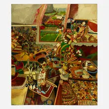 Robert Barnes, Interior, 1956, oil on canvas
