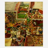 Robert Barnes, Interior, 1956, oil on canvas